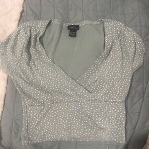 Rue21 Women's Mint Floral Blouse